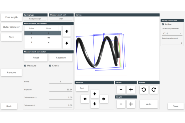 Define measurement parameters